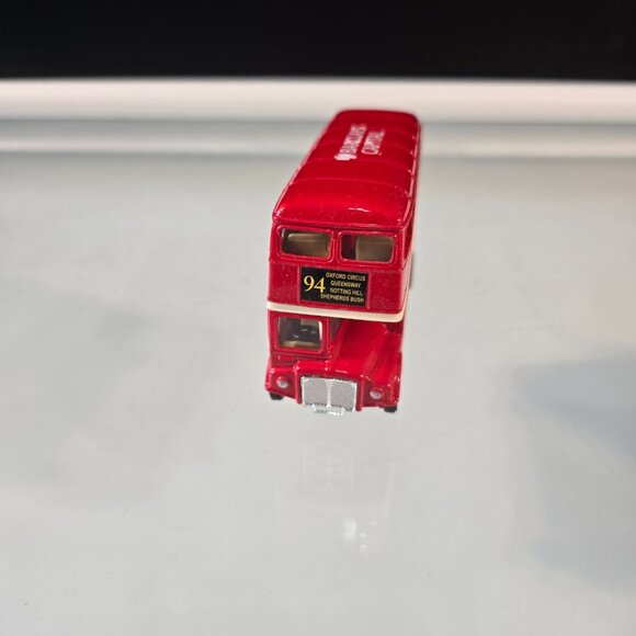 WELLY Red Double Decker Bus Diecast 94 Barclays Capital Bus Adtrucks - Picture 3 of 10